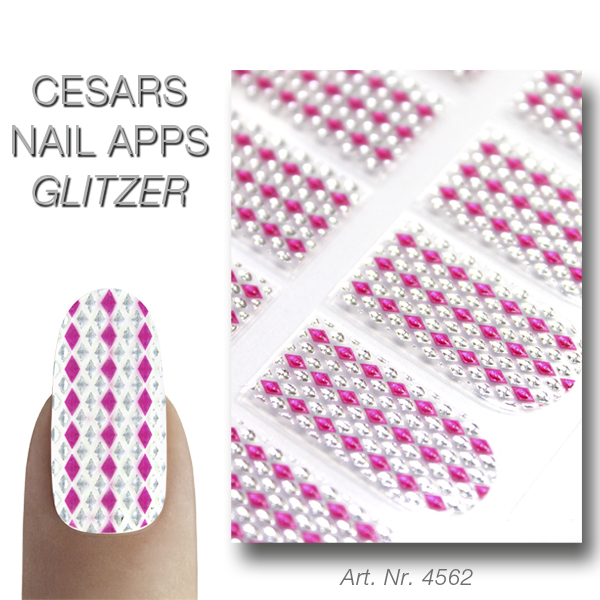 Cesars Nail App 2 Glitter